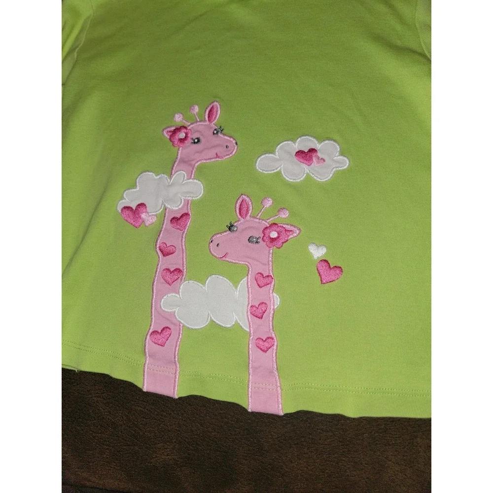Gymboree lovable giraffe heart‎ cloud top size 4t